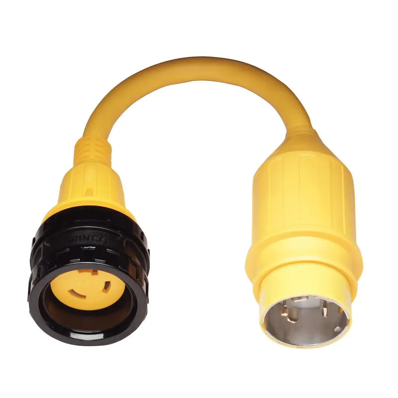 Marinco Waterproof Material Power Cord Adapter 121A - Pigtail 30A 125V Loc