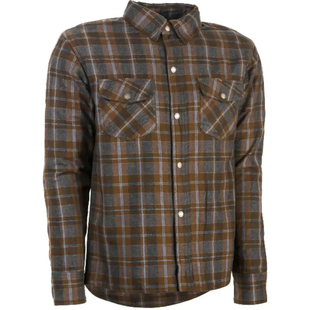 Marksman Flannel Brown/Tan Lg