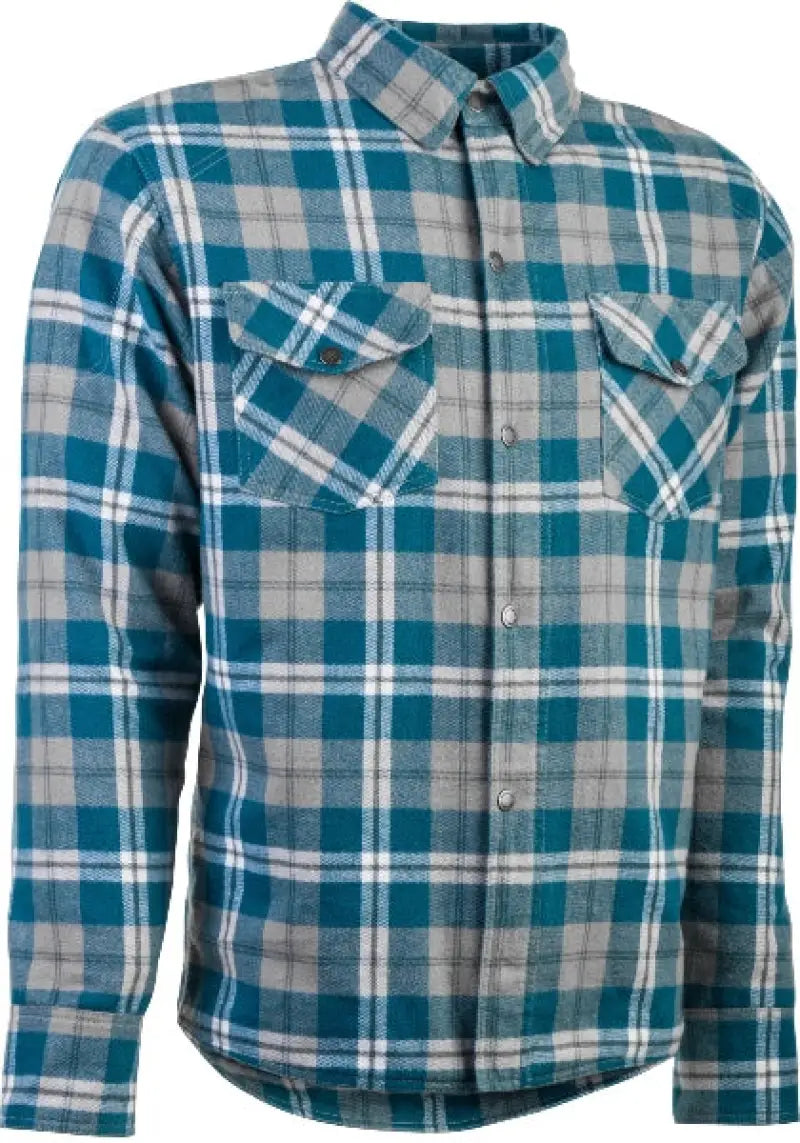Marksman Flannel Grey/Blue 4x