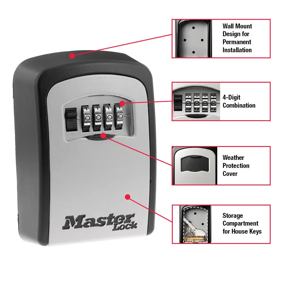 Masterlock Limited Lifetime Warranty Key Storage Case 5401D