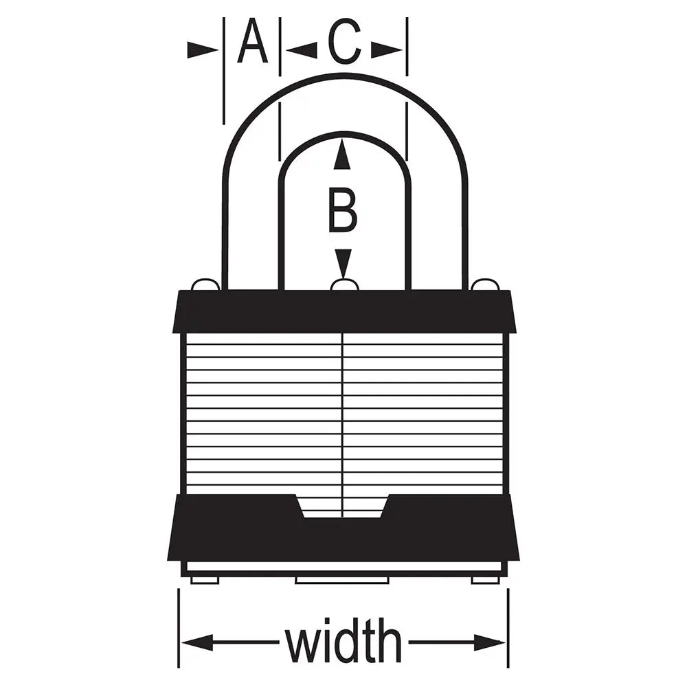 Masterlock Limited Lifetime Warranty Padlock 5KAA4332 - Key Alike