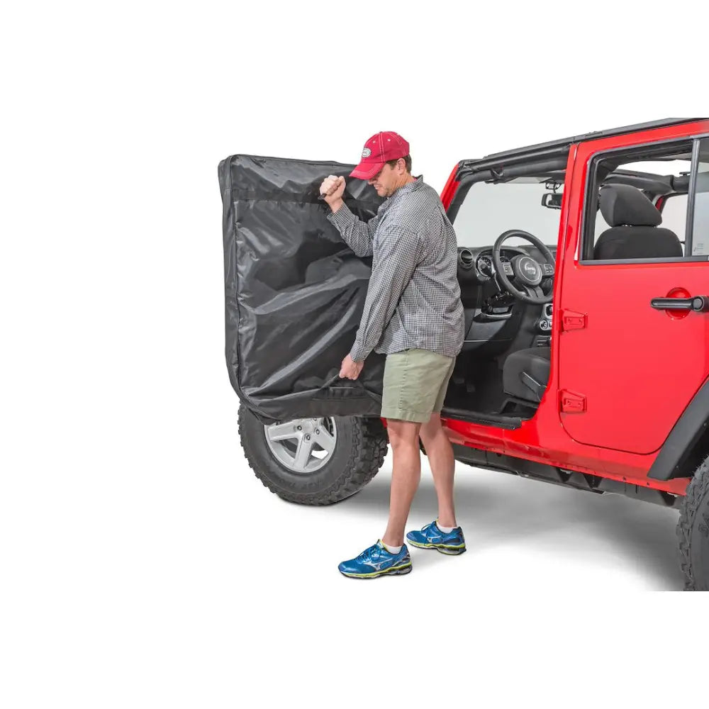 Mastertop Works For Factory Hard Doors Storage Bag 13110024 - Black Hrd DR Strg BG 76-18 Jeep