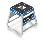 Black and blue Matrix Concepts A2 Aluminum Stand with wide stable base