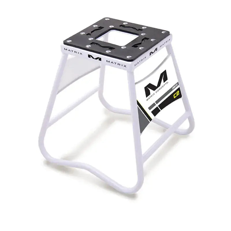 Matrix Concepts C2 Steel Stand with Nameplate - White - Transport