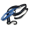 Blue and black webbing straps with metal hardware from Matrix Concepts E Series 1 inch tie down set