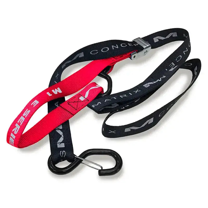 Matrix Concepts E Series 1 Inch Tie Down Set - Red - Truck Bed Accessories