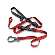 Red and black Matrix Concepts Worx Tie Down Strap for secure gear locking