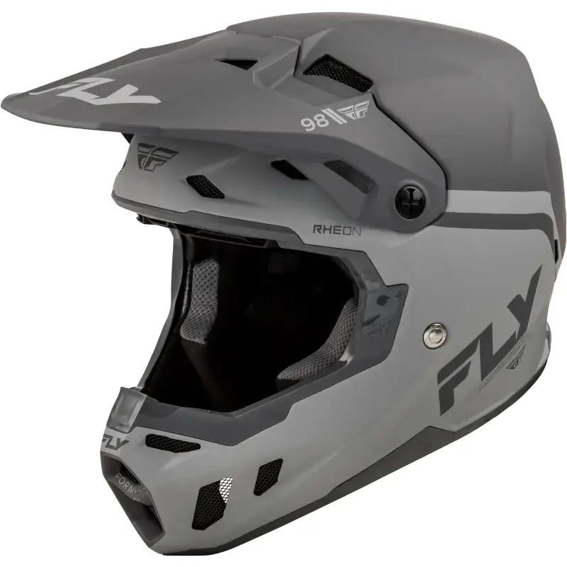 Formula Cc Objective Helmet Matte Black/Grey 2x - FLY RACING