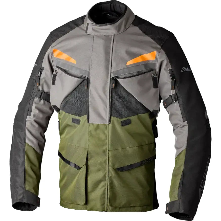 Maverick Evo Ce Jacket Khaki/Grey/Orange Textile 4xl - RST