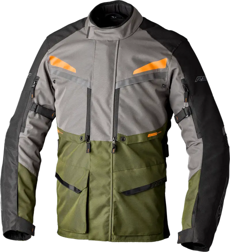 Maverick Evo Ce Jacket Khaki/Grey/Orange Textile Sm - RST