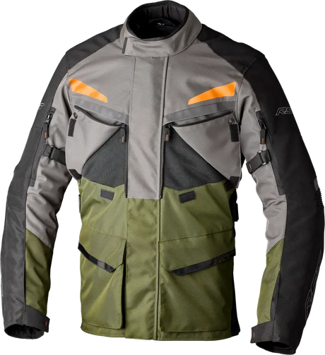 Maverick Evo Ce Jacket Khaki/Grey/Orange Textile 2xl - RST