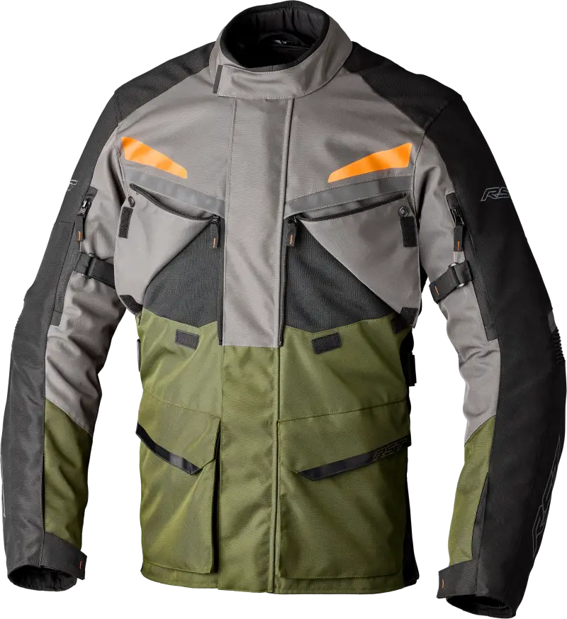 Maverick Evo Ce Jacket Khaki/Grey/Orange Textile 2xl - RST