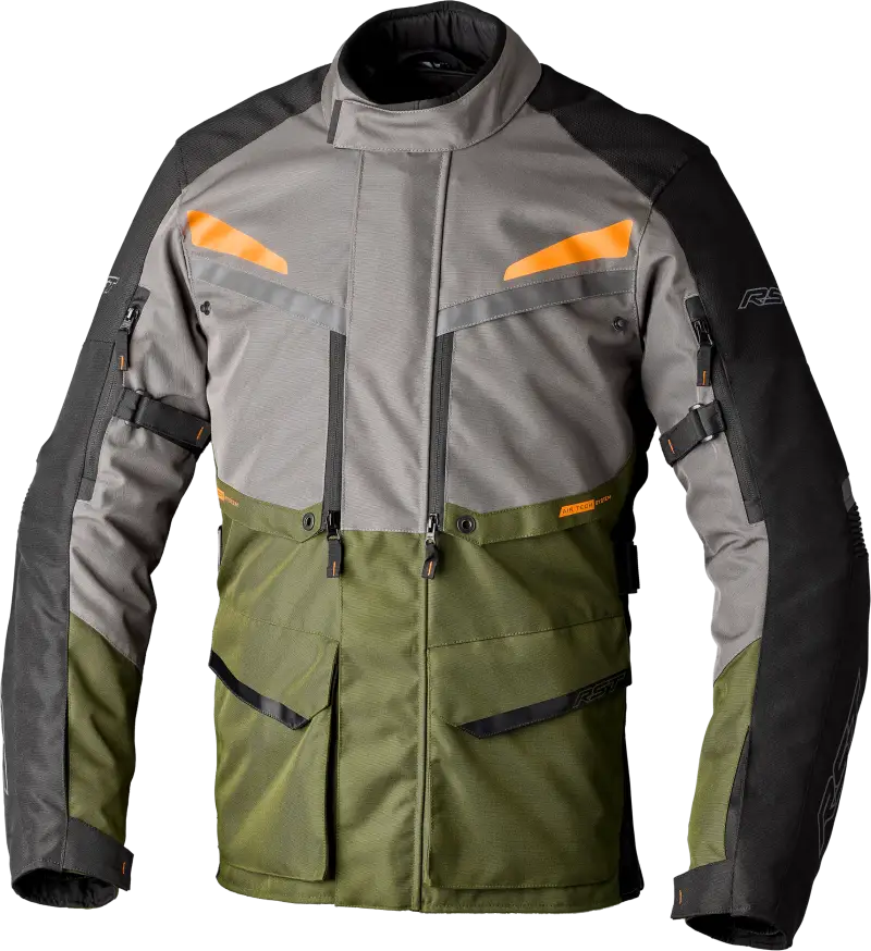 Maverick Evo Ce Jacket Khaki/Grey/Orange Textile 2xl - RST