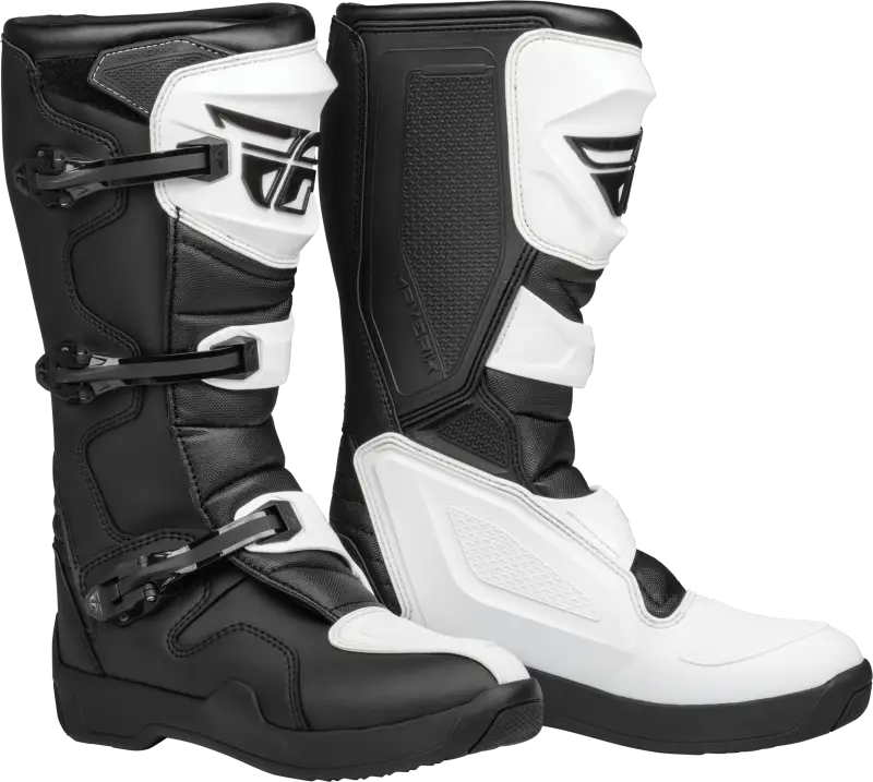 Maverik Lt Boot White/Black Sz 07 - FLY RACING