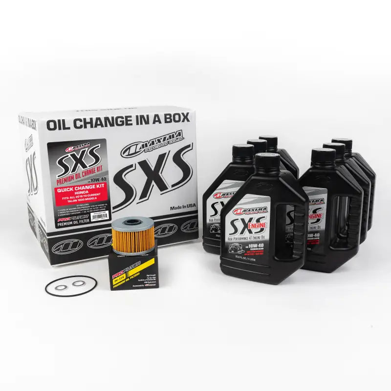 Maxima 90-049013-HON Sxs Quick Change Kit 10W-40 With Oil Filter Hon Talon - Filters