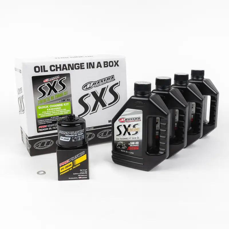 Maxima 90-469013-KRX Sxs Quick Change Kit 5W-40 With Oil Filter Kaw Krx - Filters