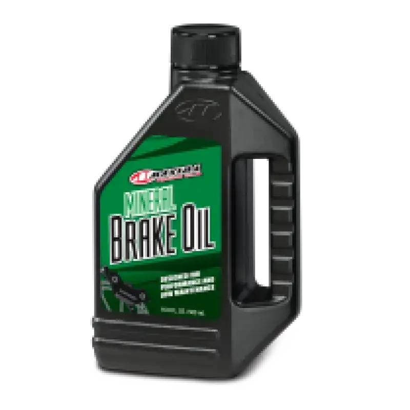 Bottle of Maxima Mineral Brake Oil 16oz, high-quality mineral brake oil for vehicles