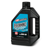 Maxima Performance Auto Performance 20W-50 Mineral Engine Oil Quart - High Performance Engine Oil in Black Bottle with Blue Label