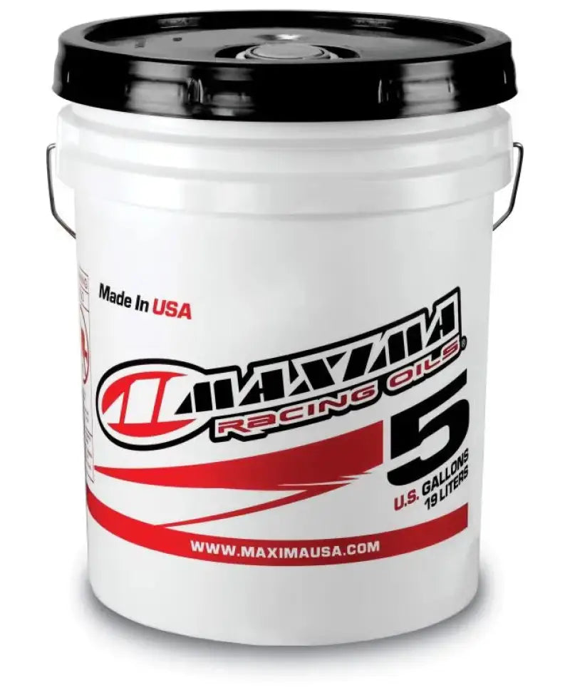 Maxima Performance Auto Pro Gear 75W-140 Full Synthetic Gear Oil - 5 Gal container with Maxima Racing Oils branding.