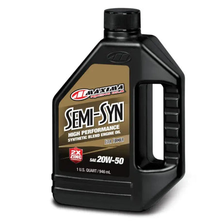 Maxima Performance Auto Semi-Syn 20W-50 Synthetic Blend Engine Oil Quart Bottle