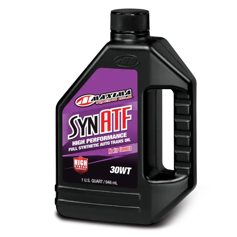 Maxima Performance Auto Synthetic Racing ATF 30WT Full Synthetic Auto Trans Oil - Quart, premium high-performance transmission fluid, No Slip Formula.