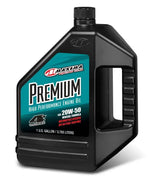 Black bottle of Maxima Premium 20w50 engine oil for top vehicle performance