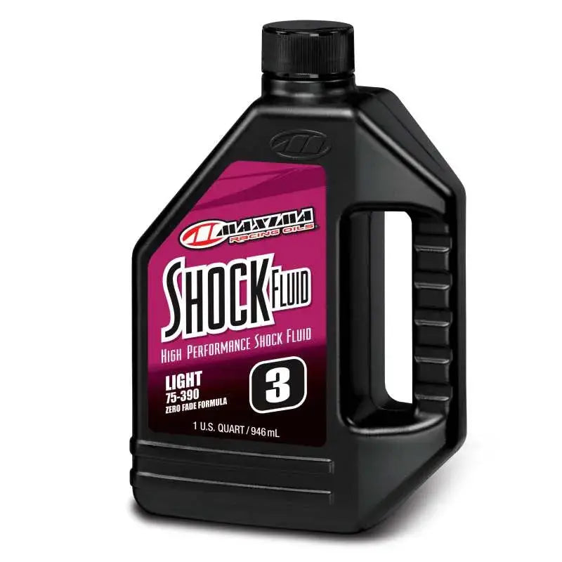 Maxima Racing Shock Fluid Light 75/390 3wt - 1 Liter - Oils & Oil Filters