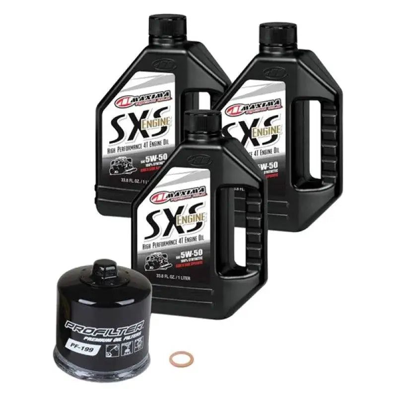 Maxima SXS Quick Change Kit 10W-50 Polaris-TXP with engine oil and oil filter