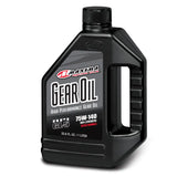Black gear oil bottle for Maxima Synthetic Gear Oil 75w140 1 Liter, synthetic gear oil