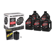 Maxima V-Twin Quick Change Kit Synthetic w/ Black Filter Milwaukee-Eight - Oils & Oil Filters