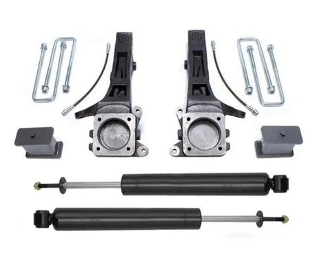 Automotive suspension lift kit components for Toyota Tacoma 4in 2in MaxPro lift kit