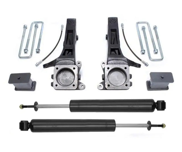 Automotive suspension lift kit components for Toyota Tacoma 4in 2in MaxPro lift kit
