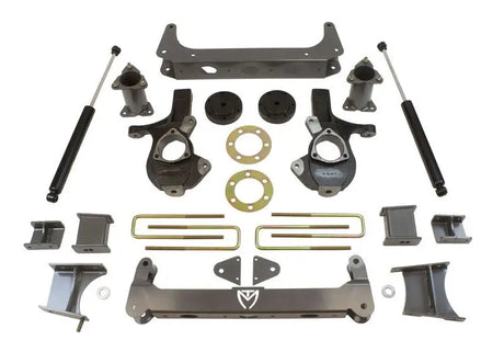 Truck suspension lift kit with 7in MaxPro spindle for GM K1500 4WD trucks
