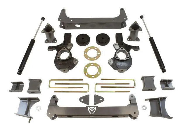 Truck suspension lift kit with 7in MaxPro spindle for GM K1500 4WD trucks