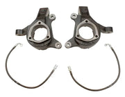 Maxtrac MaxTrac 07-16 GM C1500 2WD 3in Front Lift Spindles w/Extended DOT Compliant Brake Lines