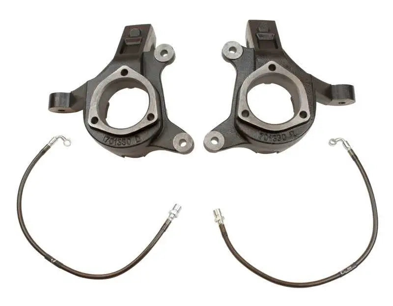 Maxtrac MaxTrac 07-16 GM C1500 2WD 3in Front Lift Spindles w/Extended DOT Compliant Brake Lines