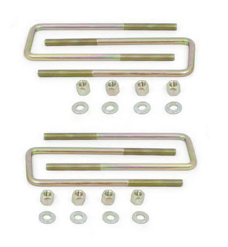 MaxTrac 09-18 Ford F-150 2WD Rear U-Bolts for 5in Lift Blocks - Square - Set of 4 - Truck & Automotive