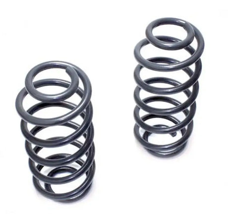 MaxTrac 14-16 GM C/K1500 2WD/4WD Single Cab with Cast Steel Suspension 1in Front Lowering Coils, Powder Coated Grey.