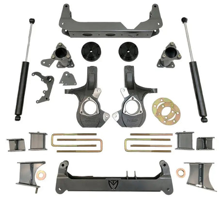 Truck suspension lift kit with 7in MaxPro spindle for GM K1500 4WD upgrade