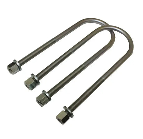 MaxTrac 98-09 Ford Ranger 2WD Rear U-Bolts for 1in/3in Lift Blocks - 10.75in x 3.00in x 1/2in - 910203L