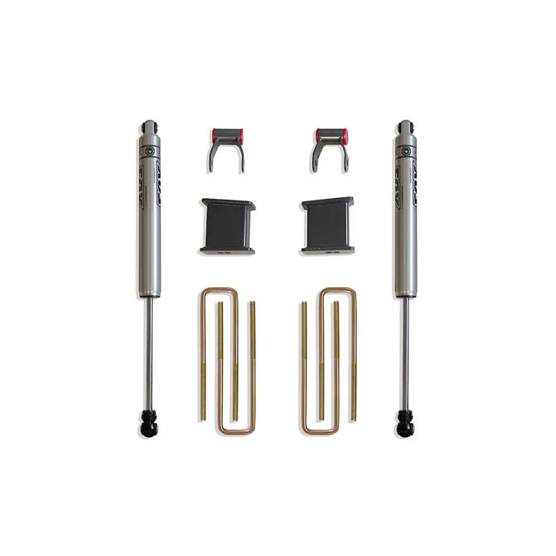 Maxtrac Very High Corrosion Protection Leaf Spring Block Kit 901355F - U-Bolts Fox Rear Shocks