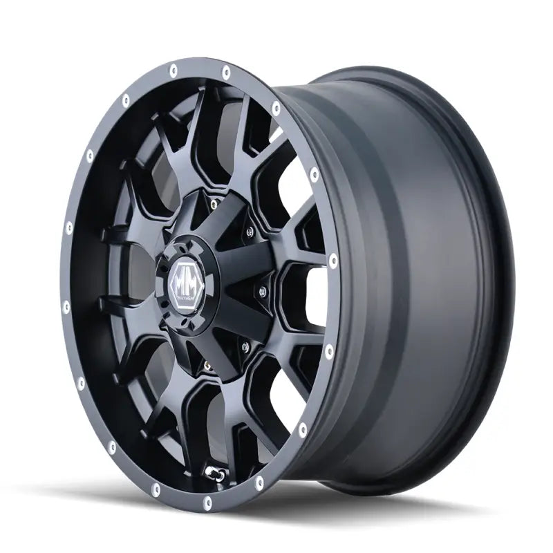 Mayhem 8015-2937MB Mayhem 8015 Warrior 20x9 / 6x135 BP / 0mm Offset / 106mm Hub Matte Black Wheel