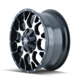 Mayhem 8015 Warrior 20x9 / 8x165.1 BP / 0mm Offset / 130.8mm Hub Black/Machined Face Wheel - Truck & Automotive