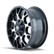 Mayhem 8015 Warrior 20x9 / 8x165.1 BP / 0mm Offset / 130.8mm Hub Black/Machined Face Wheel - Truck & Automotive