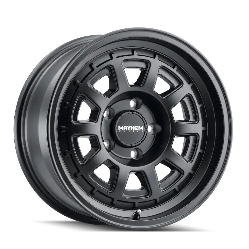 Mayhem 8303 Voyager 15x7 / 5x100 BP / 15mm Offset / 56.1mm Hub Matte Black Wheel - Truck & Automotive
