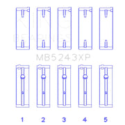 King Engine Bearings MB5243XP MB5243XP King Nissan SR20DE/DET (2.0L) (Size STD) Performance Main Bearing Set