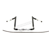 MBBPW-10 B Baggernation 10 Inch Monkey Bagger Bar Prewired Satin Black `14-Up Touring - RV and Auto Parts