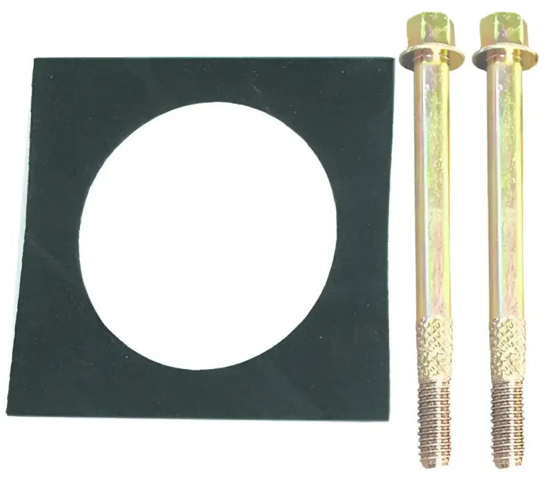 Gasket and two bolts from MBK450 Arco Marine Bolt Kit for Arco Marine bolt repair