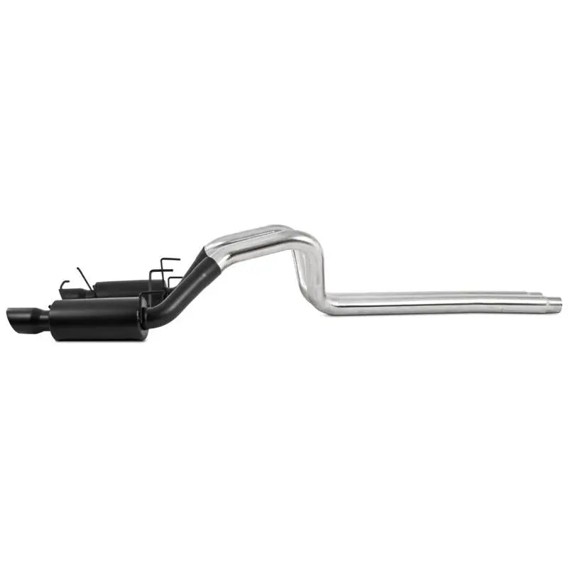 MBRP S7258BLK MBRP 11-14 Ford Mustang GT 5.0L 3in Cat Back Dual Split Rear Street Version 4in Tips - Black