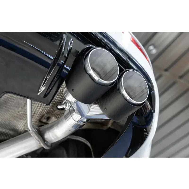 MBRP S56033CF MBRP 14-17 Audi SQ5 3.0T Dual Rear Exit Axle Back w/ Quad Carbon Fiber Tips - T304